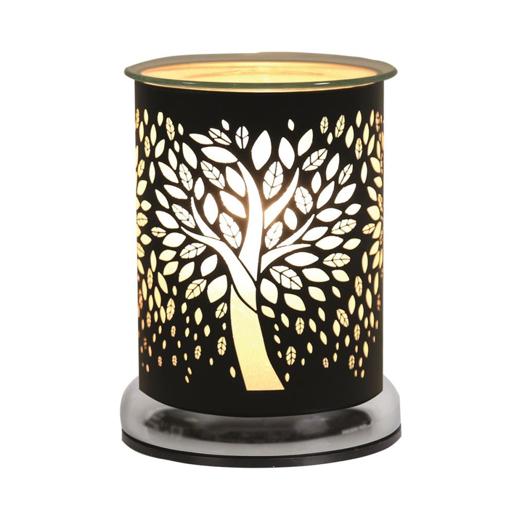 Aroma Black Tree Of Life Cylinder Electric Wax Melt Warmer £21.59